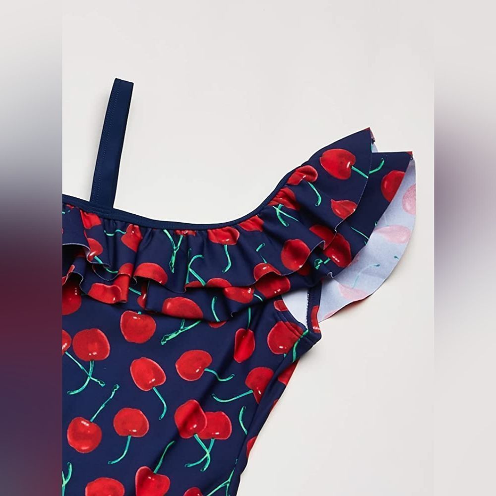 NWT KANU SURF ONE SHOULDER RUFFLE SWIM BATHING SUIT SIZE 10 - Picture 2 of 4